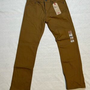 Levi's Tan 513 Slim Straight Pants